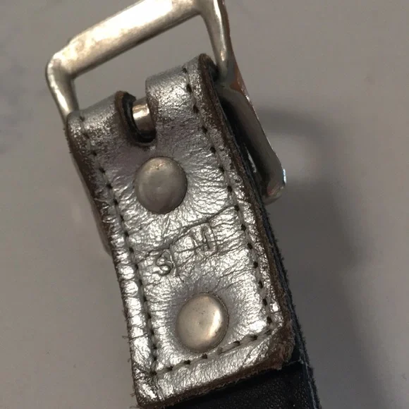 Silver spiked leather lead collar costume Fetish Halloween GoGo Dancer - Picture 12 of 12